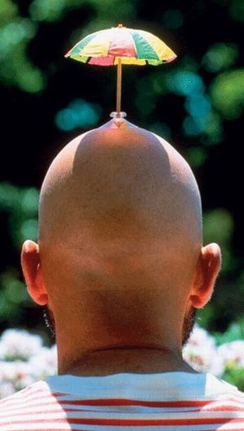 sunscreen for bald head